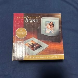 Sarah Peyton glass photo coasters